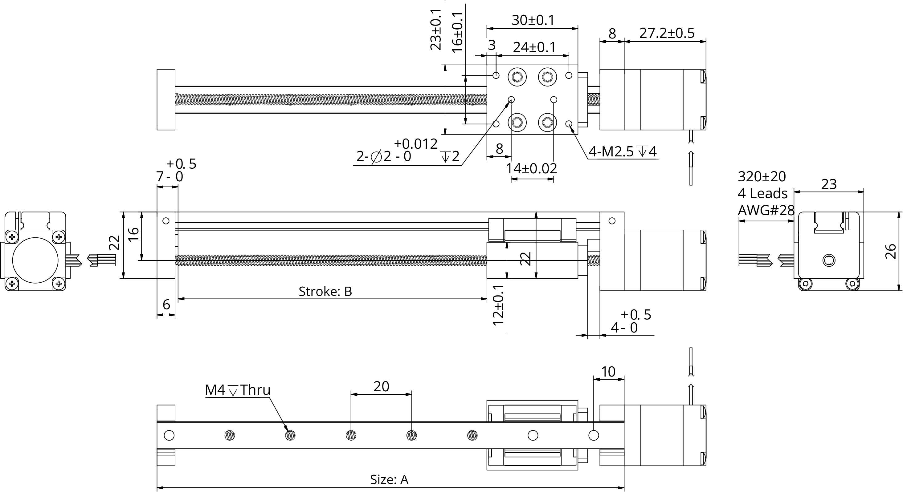 external actuator demension
