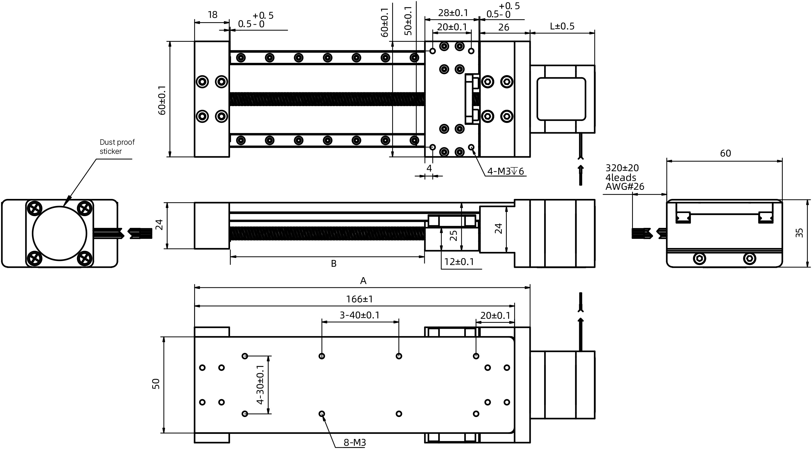 external actuator demension