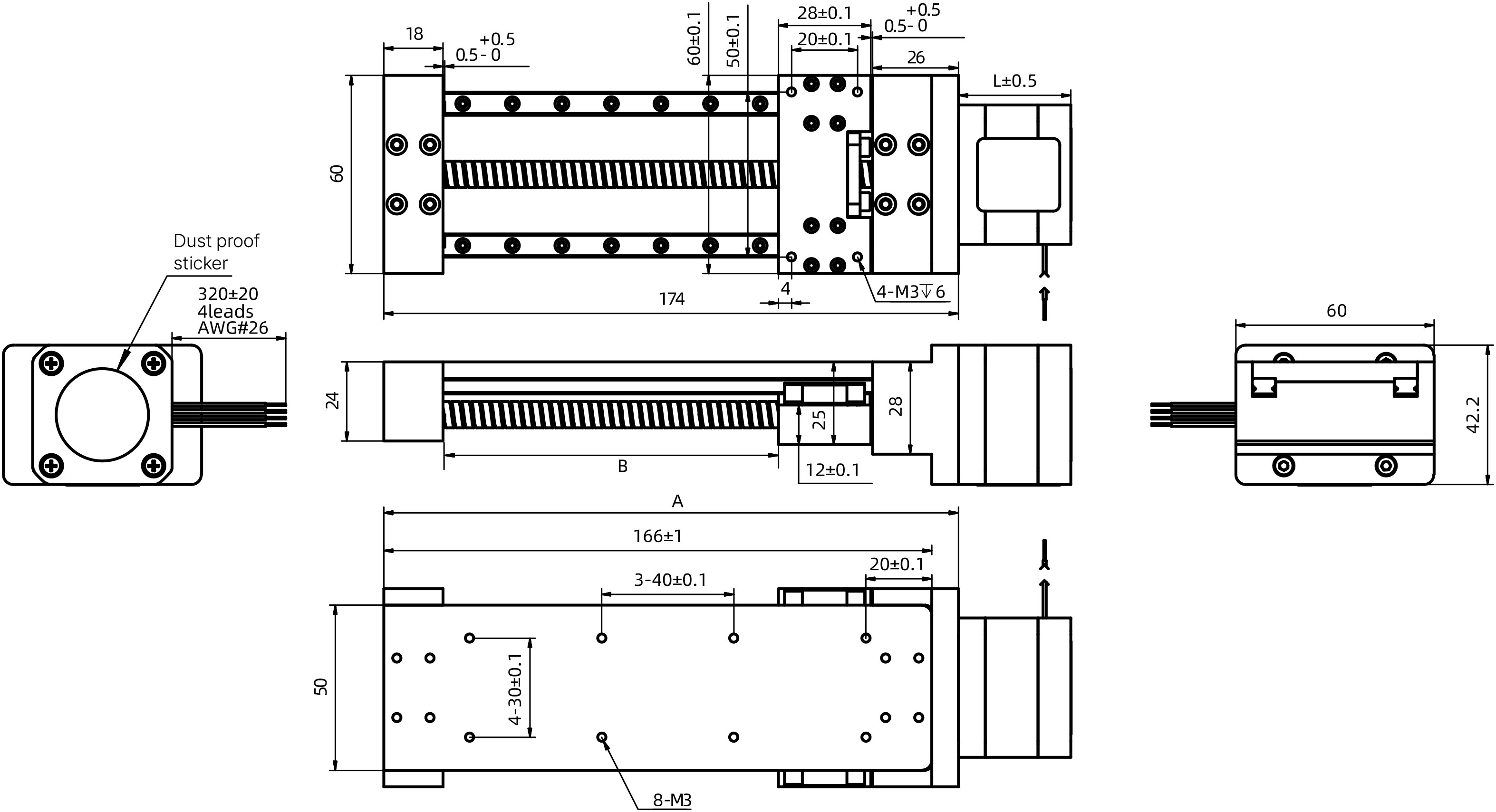 external actuator demension